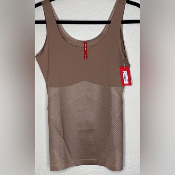 Spanx NWT Thinstincts 2.0 shapewear tank women’s XL in cafe au late - Picture 5 of 9